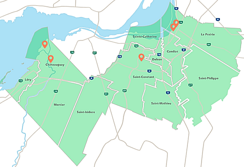 Patrimoine parcours map