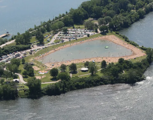 Recreo Parc Sainte Catherine vue aerienne