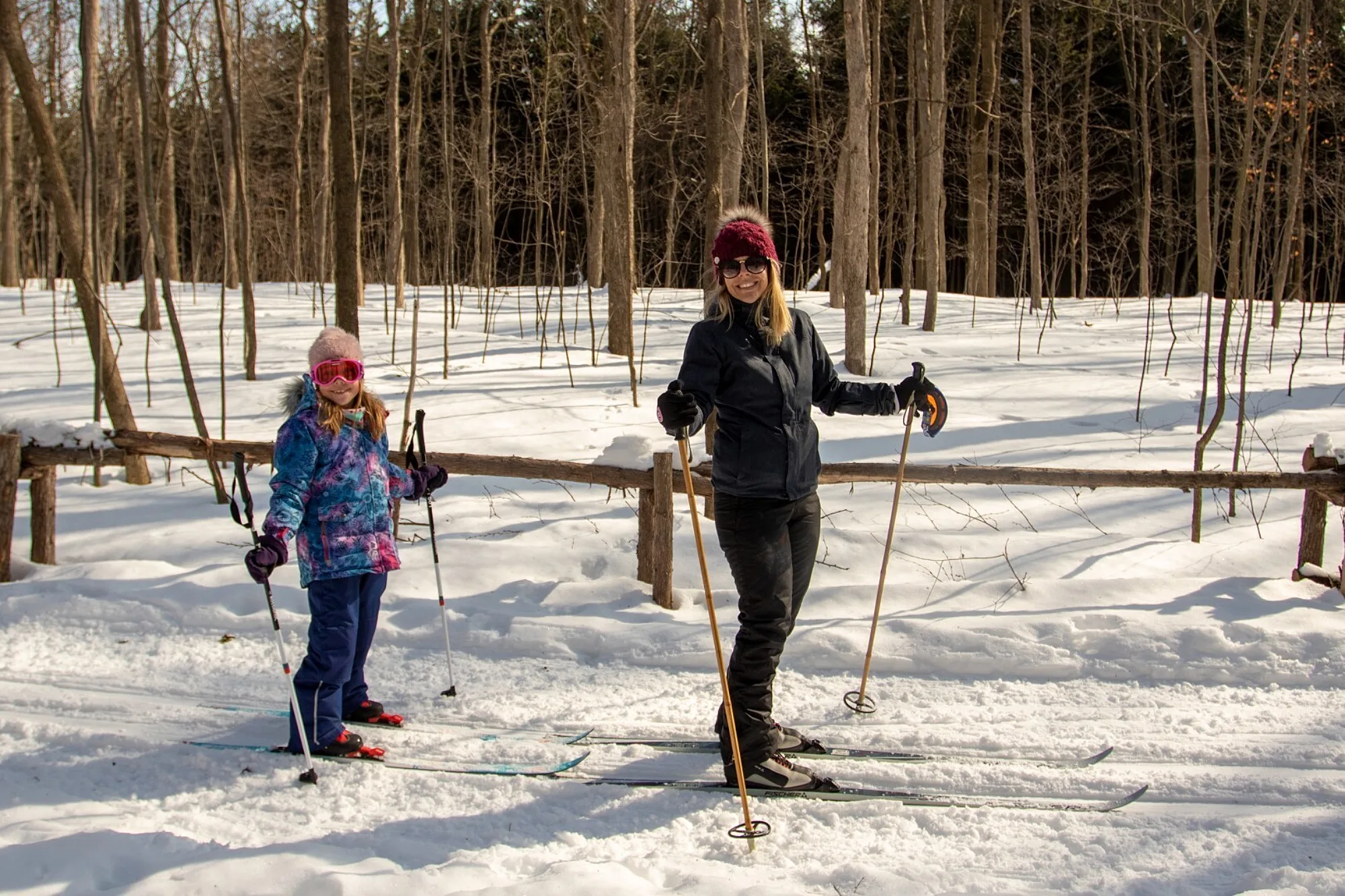 Ski de fond au centre écologique Fernand Seguin Heritage Saint Bernard Grand Large