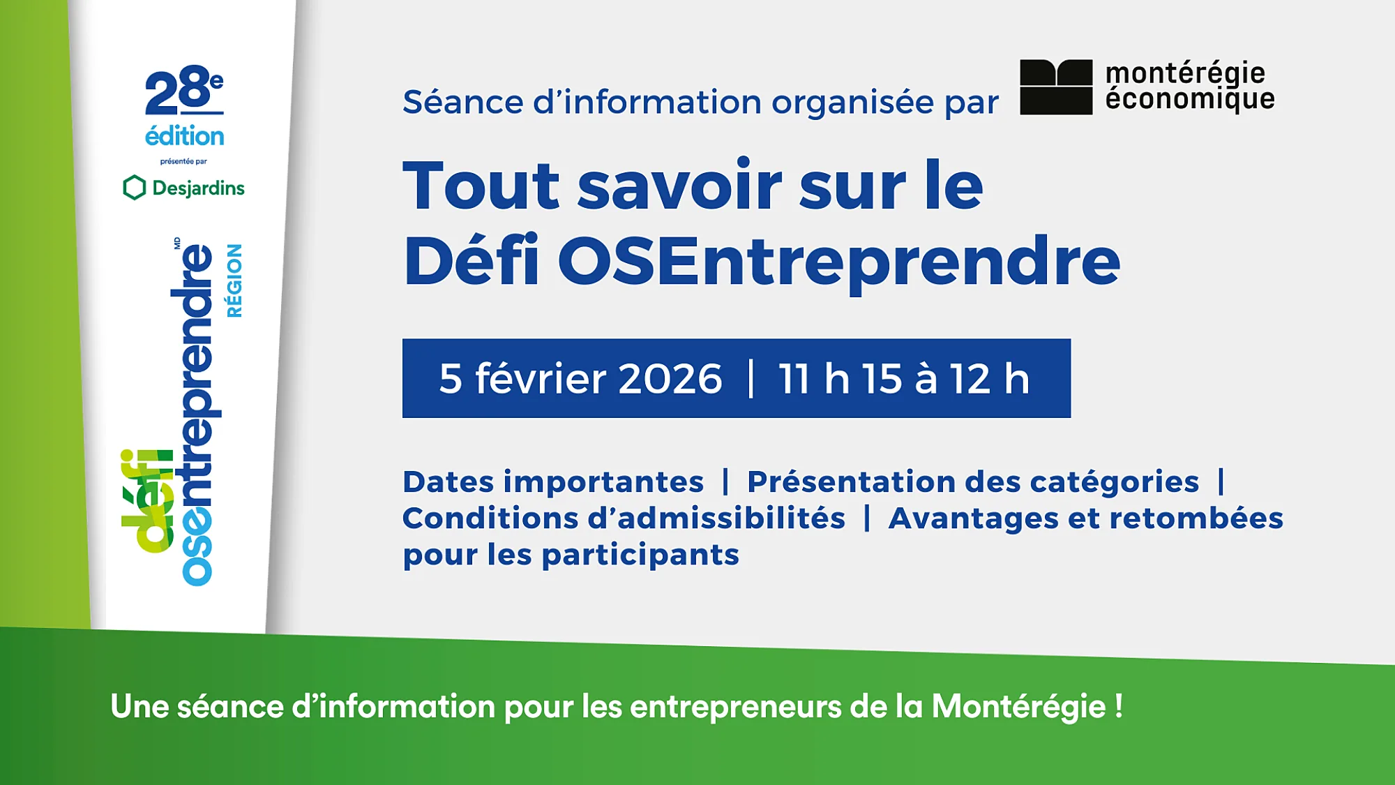 VISUEL TOUT SAVOIR SUR LE DEFI OSENTREPRENDRE OFFICIEL