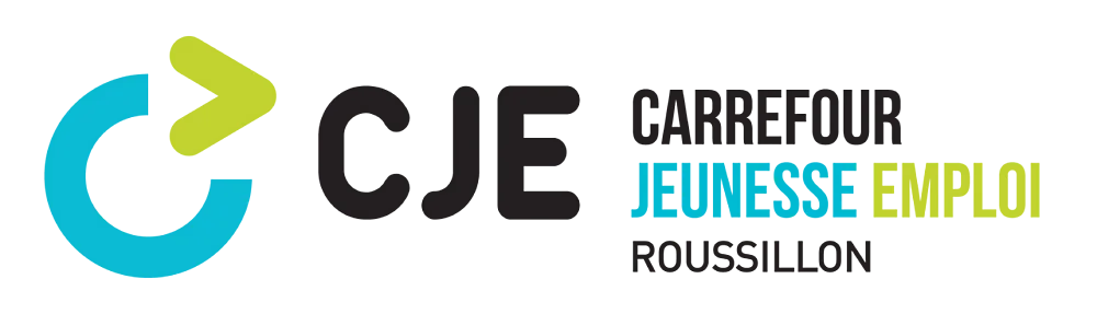 CJE Roussillon logo couleur allongé