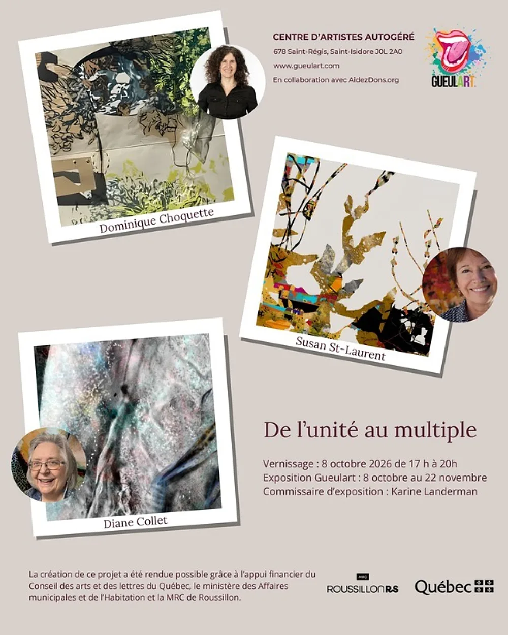 Visuel de promotion De lunité au multiple Jasmine Denis page 0001 2